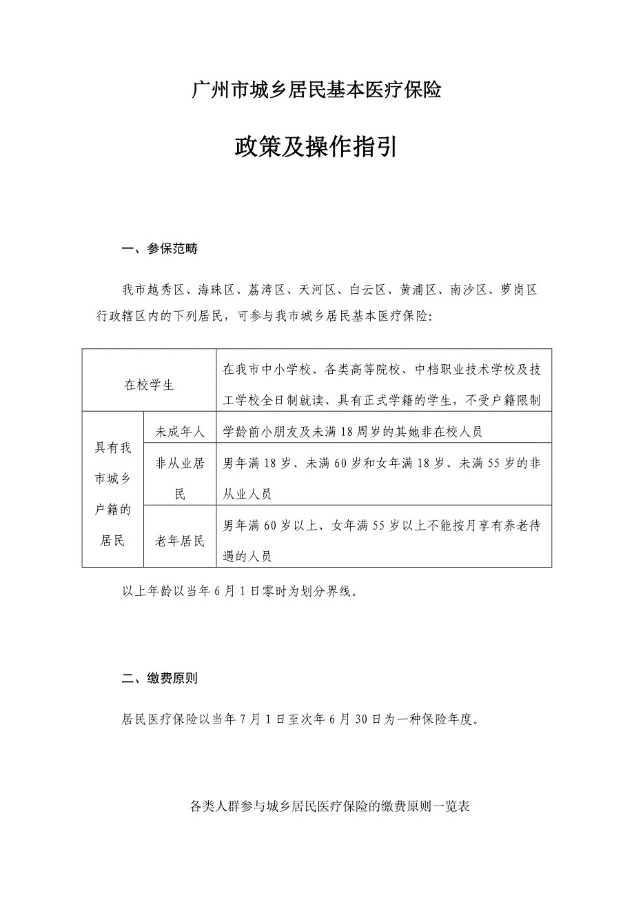 广州市城镇居民基本医疗保险_第1页