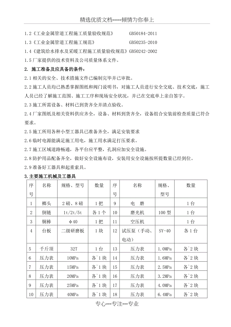 阀门安装作业指导书_第3页