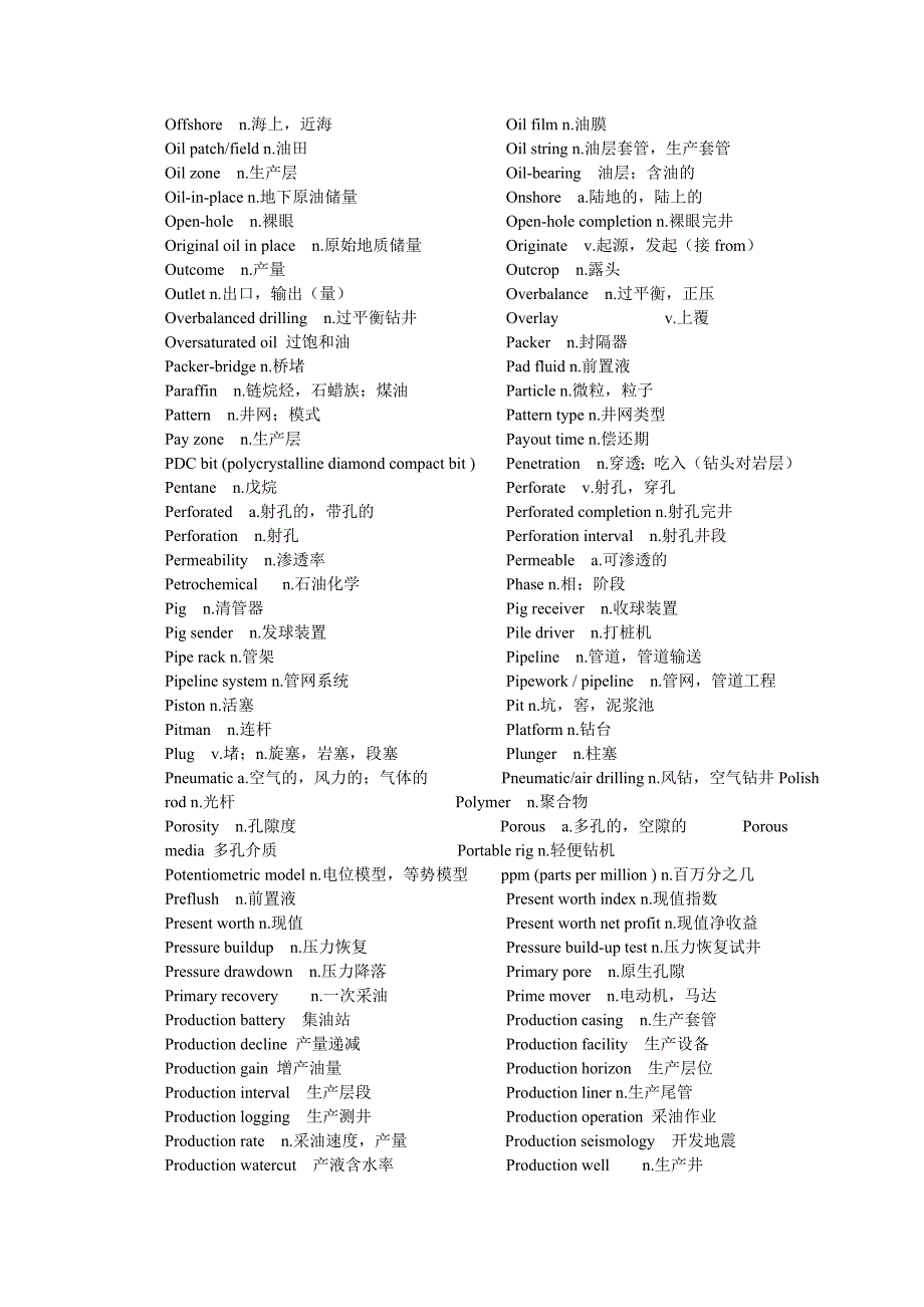 石油工程专业英语单词总结_第4页
