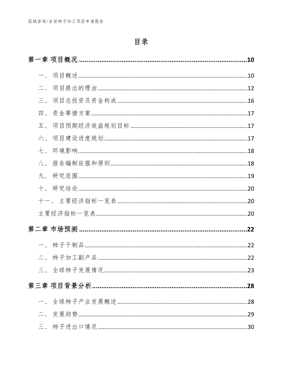 吉安柿子加工项目申请报告模板参考_第2页