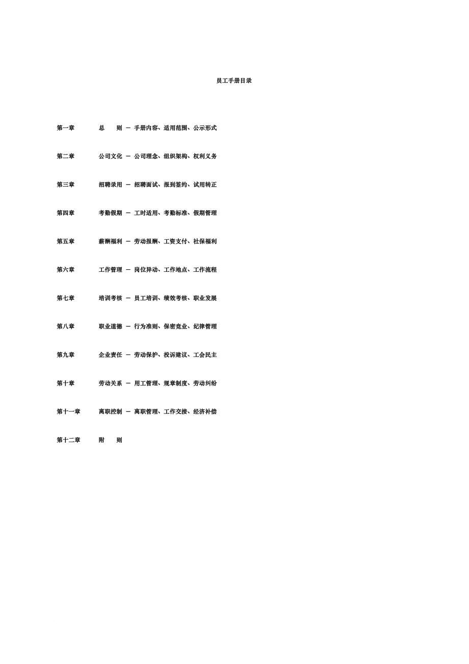 员工手册_员工手册目录_第3页