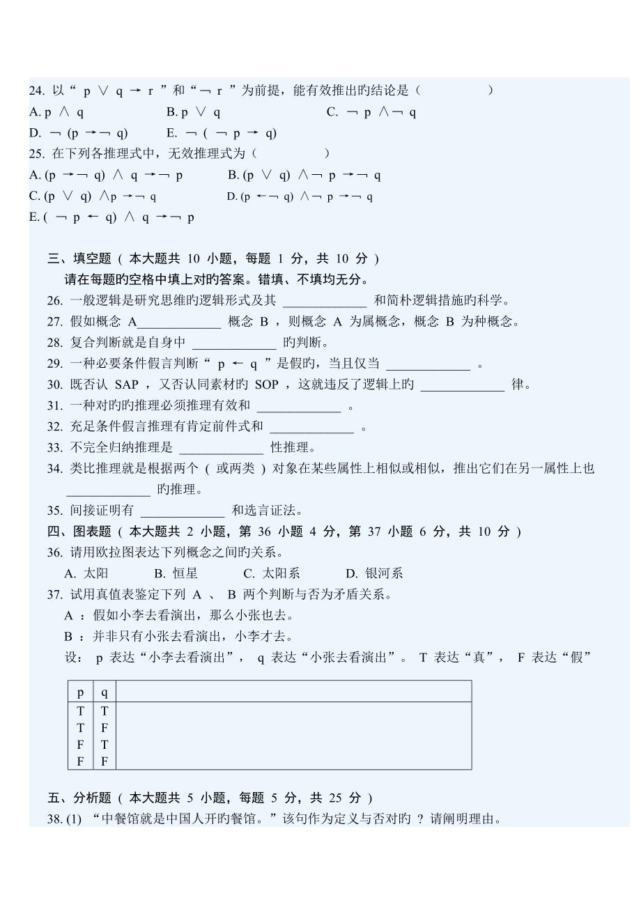 2023年全国4月高等教育自学考试普通逻辑试题.doc_第4页