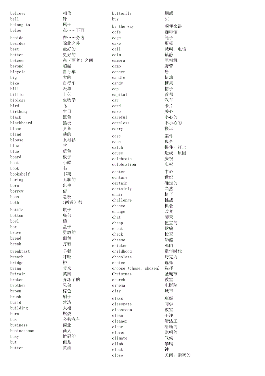 高考英语基础单词1500个_第2页