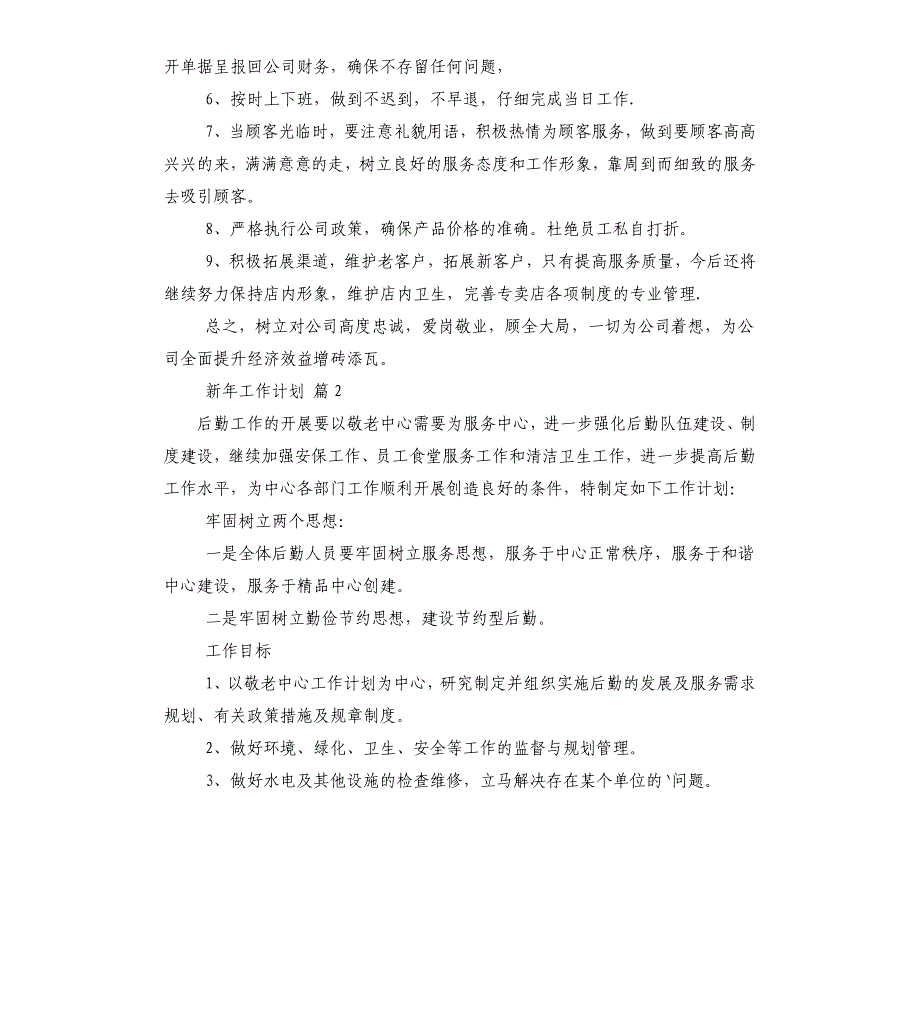 新年工作计划_第2页