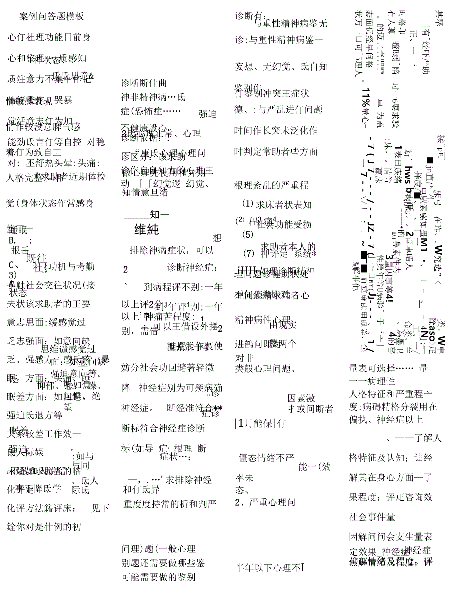 心理咨询师三级技能知识汇总_第1页