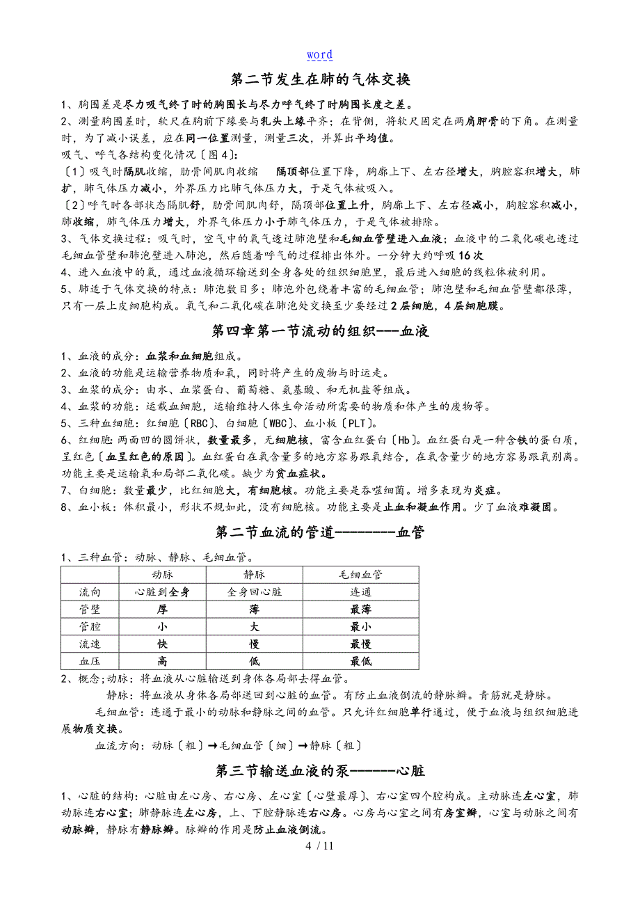 七年级生物学下册复习全资料(新人教版)_第4页