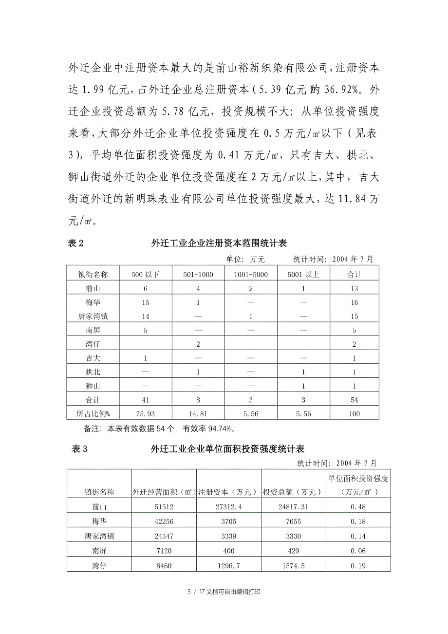 香洲区外迁工业企业情况调研报告_第3页