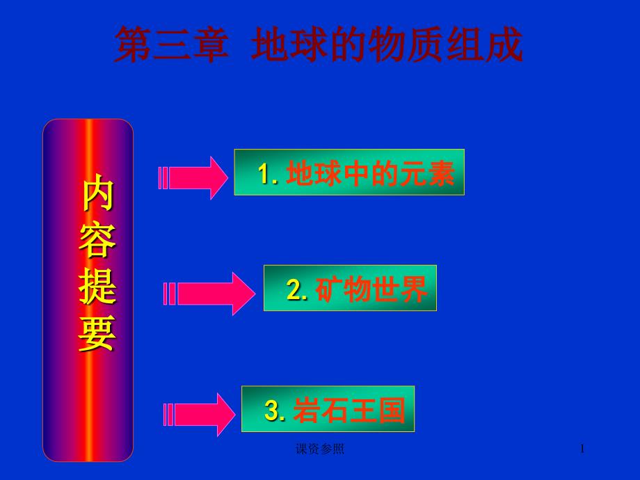 地球的物质组成（谷风课资）_第1页