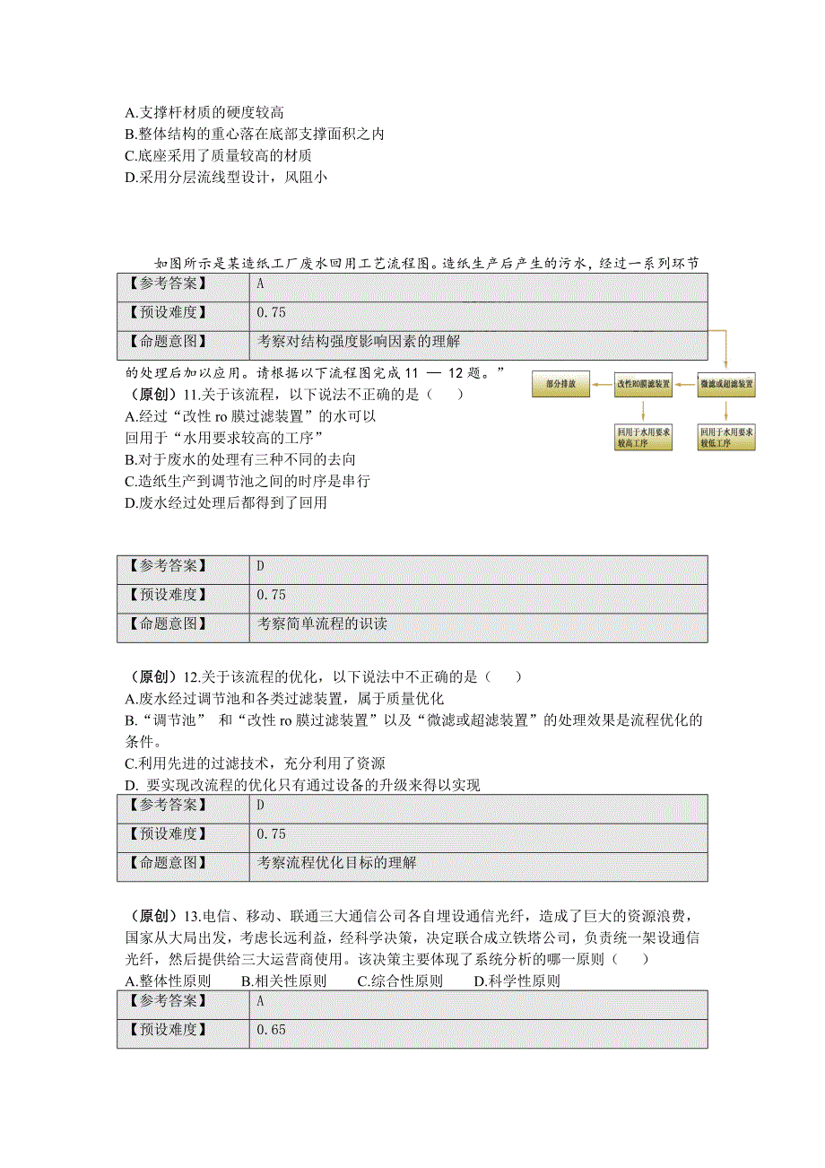 浙江省杭州市高考模拟命题比赛通用技术试卷2_第4页