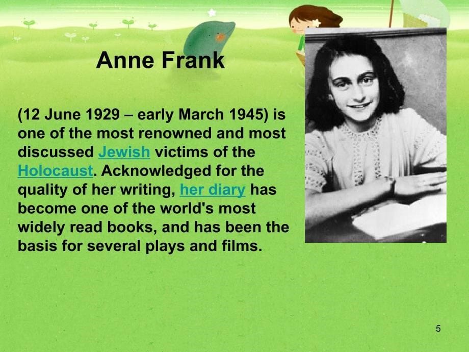 AnneFrank英语介绍PPT_第5页