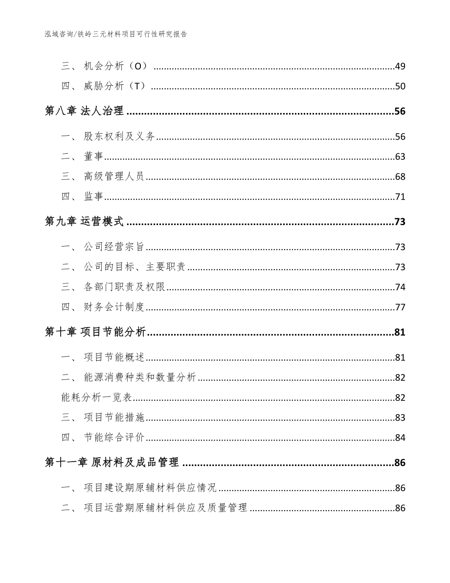 铁岭三元材料项目可行性研究报告【参考模板】_第4页