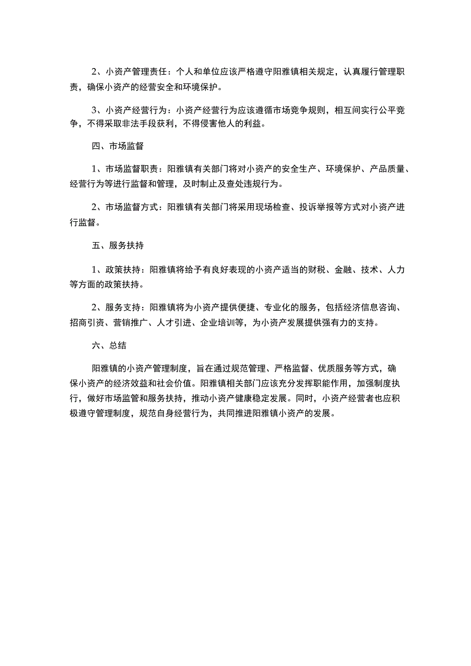 阳雅镇小资产管理制度_第2页