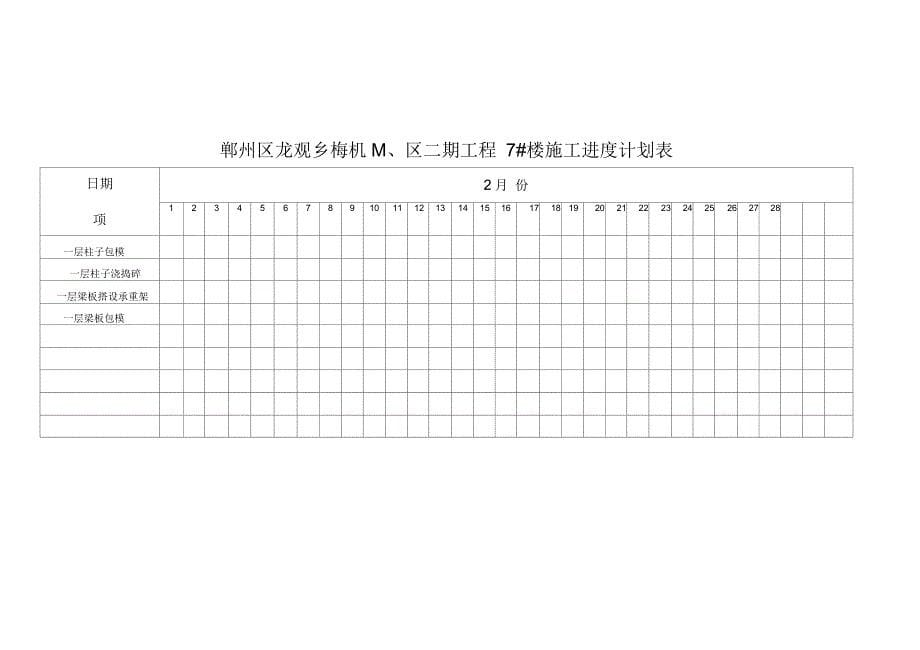 施工计划进度表_第5页