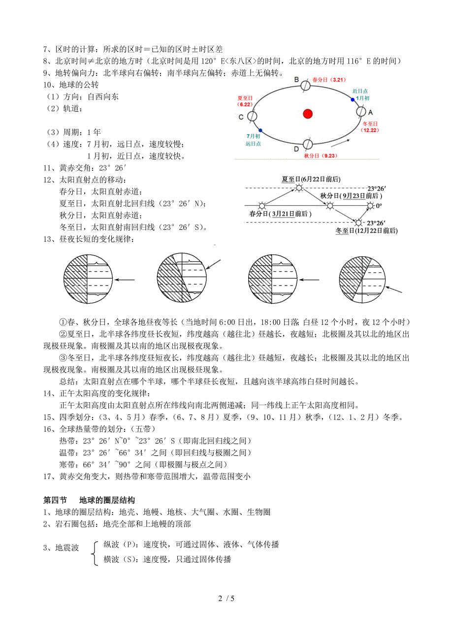 人教版必修一知识点总结知识点背诵任务_第2页