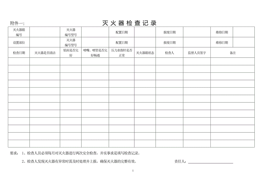 消防设施检查记录表_第1页