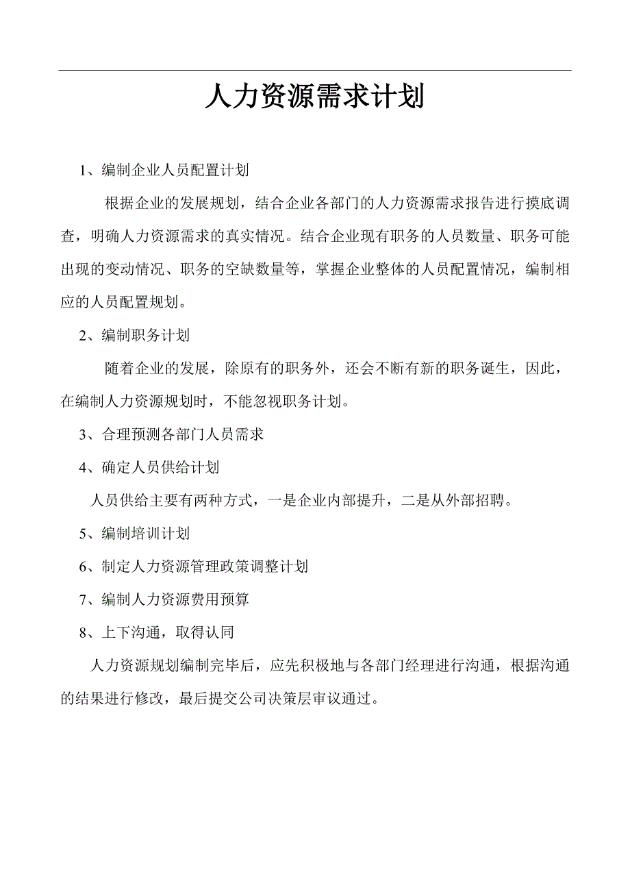 人力资源需求计划_第1页