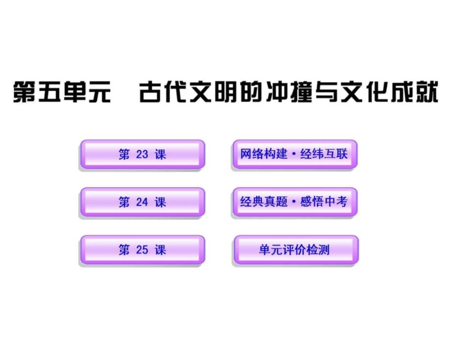 最新古代文明的冲撞与文化成就历史课件学习PPT._第1页