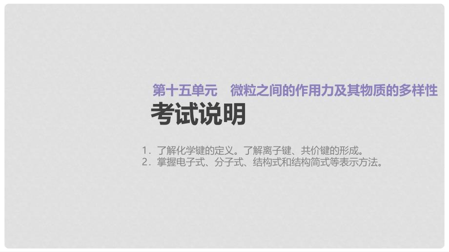 高考化学大一轮复习方案（考点互动探究+考例考法直击+教师备用习题）第十五单元 微粒之间的作用力及其物质的多样性课件 苏教版_第2页