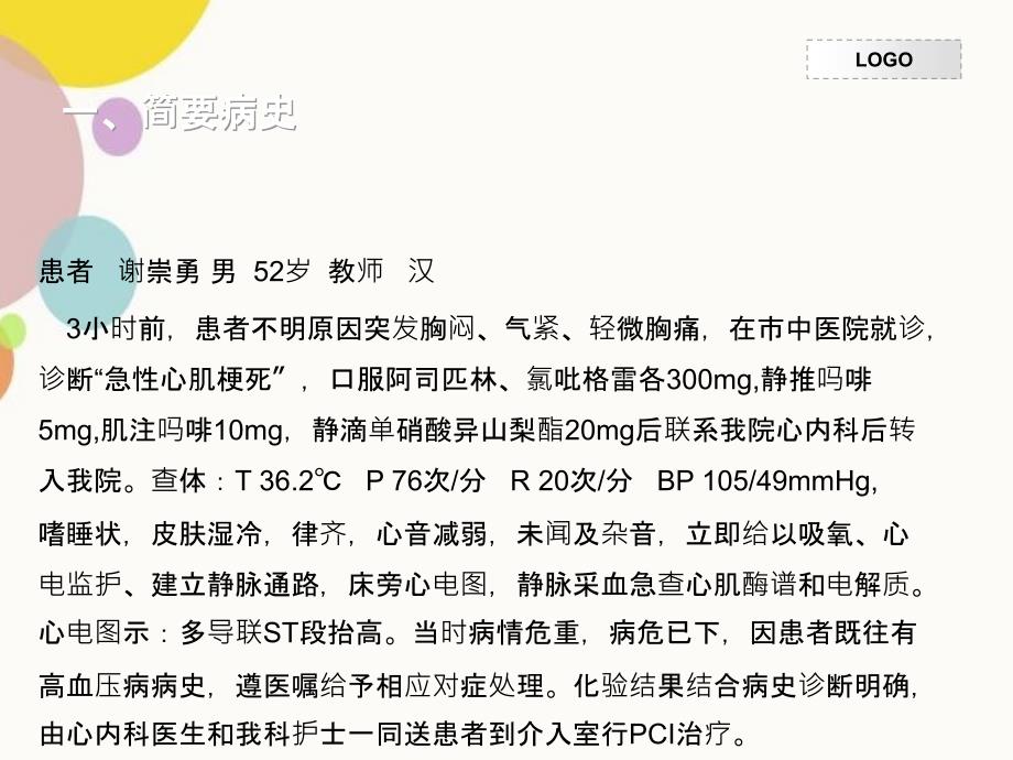 急性心肌梗死护理查房14462PPT课件_第2页