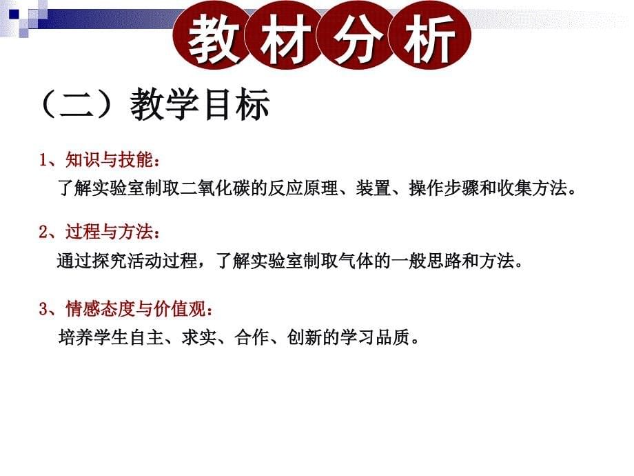 《二氧化碳制取的研究》说课稿ppt._第5页