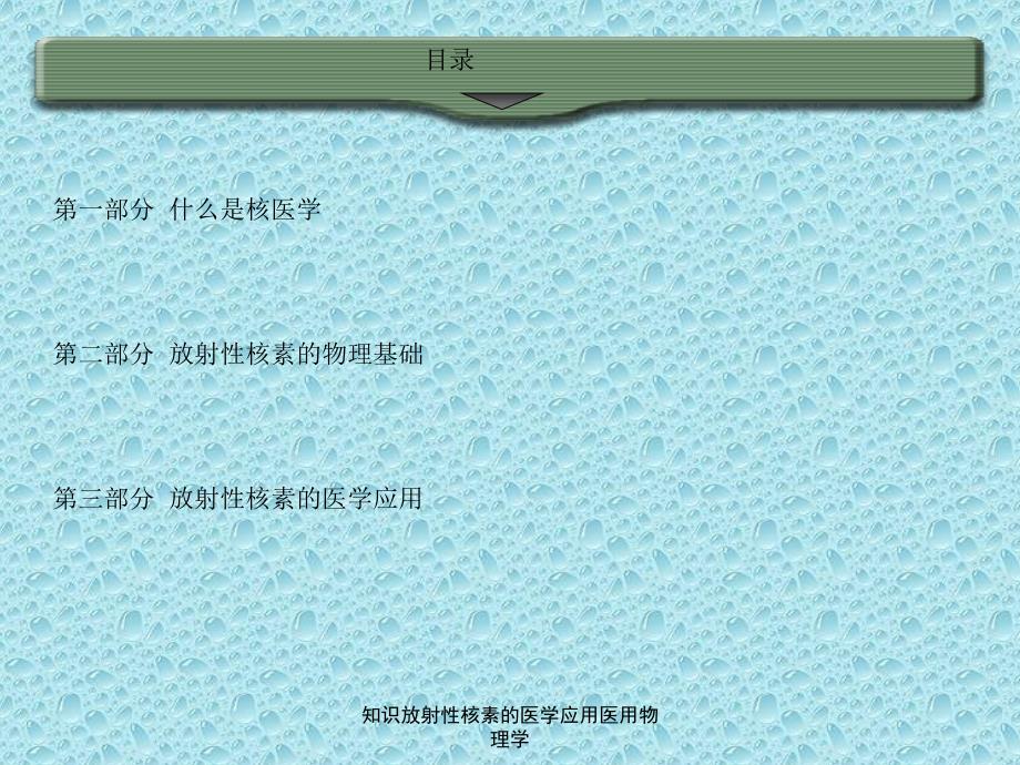 知识放射性核素的医学应用医用物理学课件_第3页