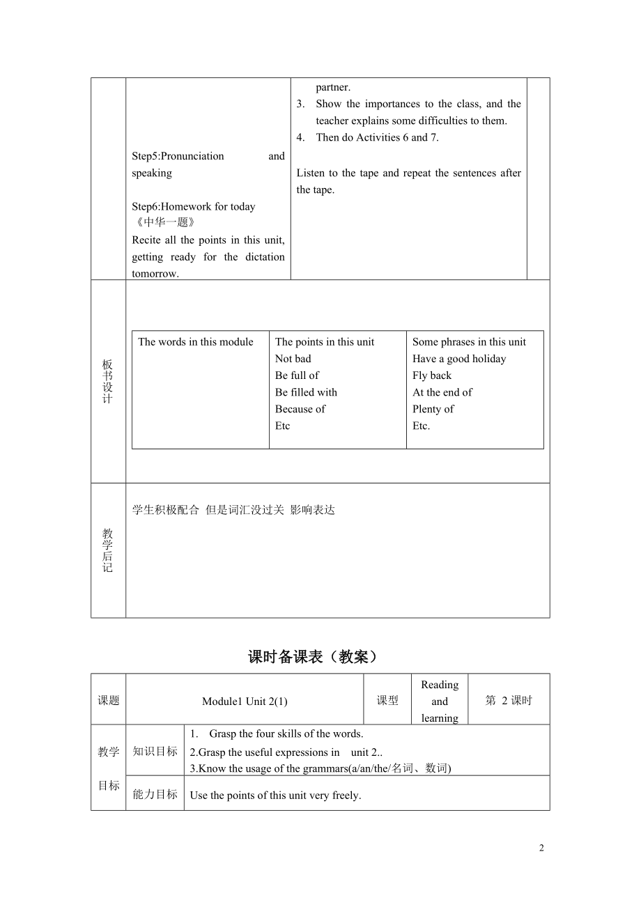 外研版_九年级下全册教案_第2页