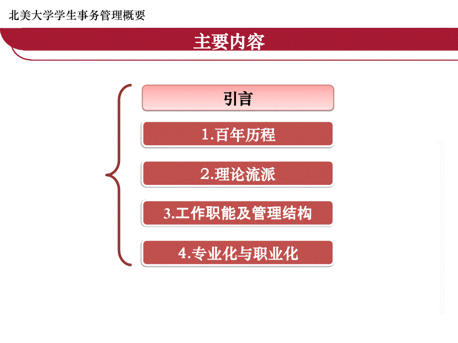 北美大学学生事务管理概要课件_第2页