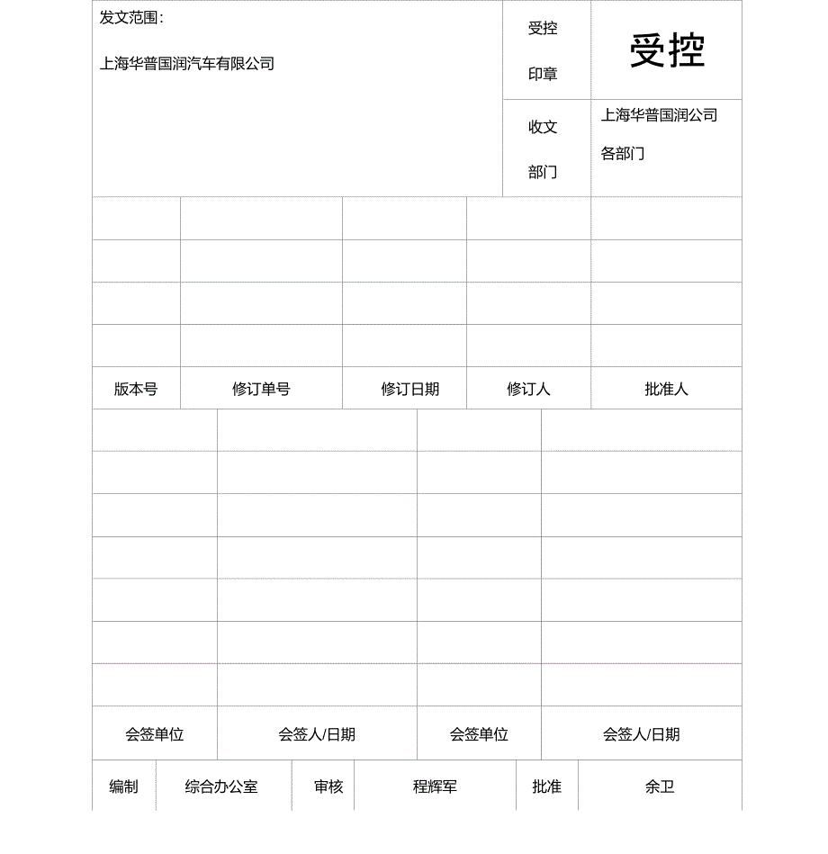 基建设施和工作环境控制程序_第1页