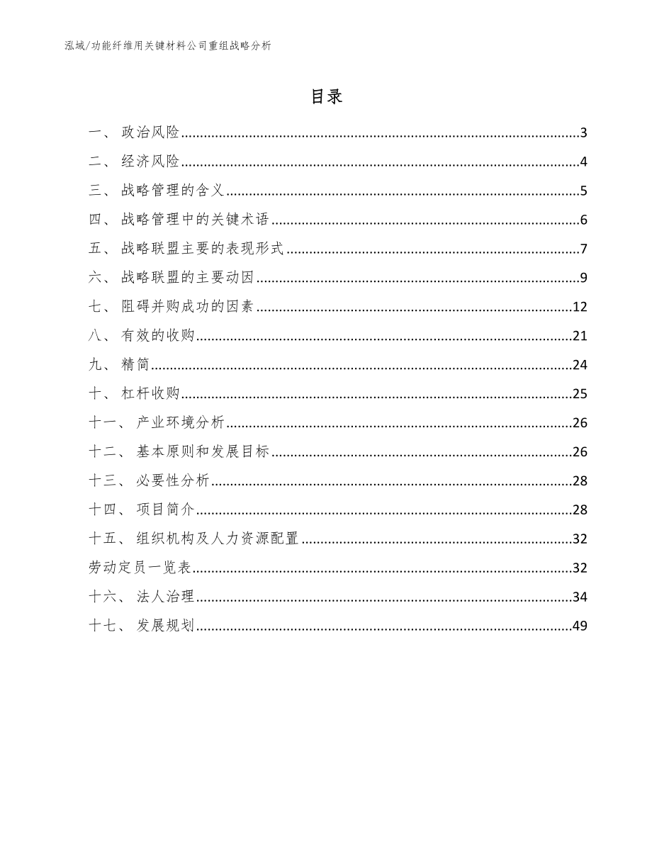 功能纤维用关键材料公司重组战略分析【参考】_第2页