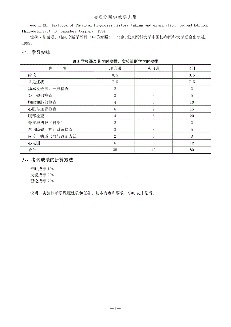 01物理诊断学教学大纲(五年制)_第2页