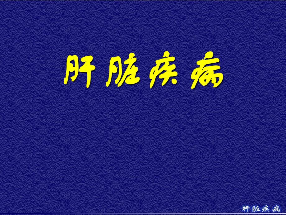 肝脏疾病的诊断治疗课件_第1页