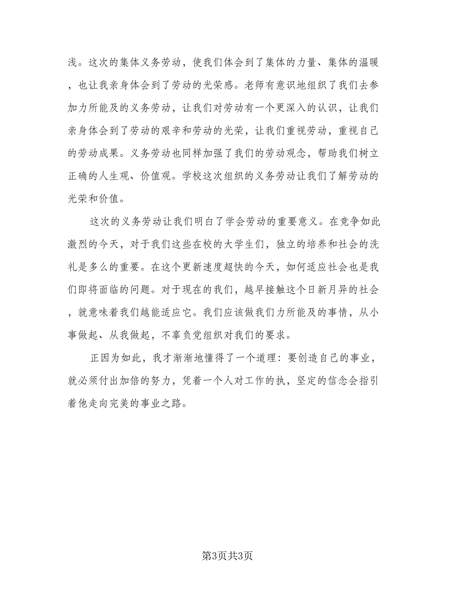 劳动教育主题班会总结（二篇）_第3页