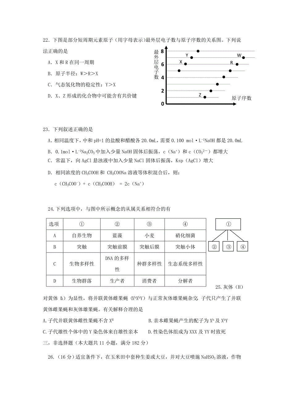 深圳二模考试理综试题版含解析_第5页