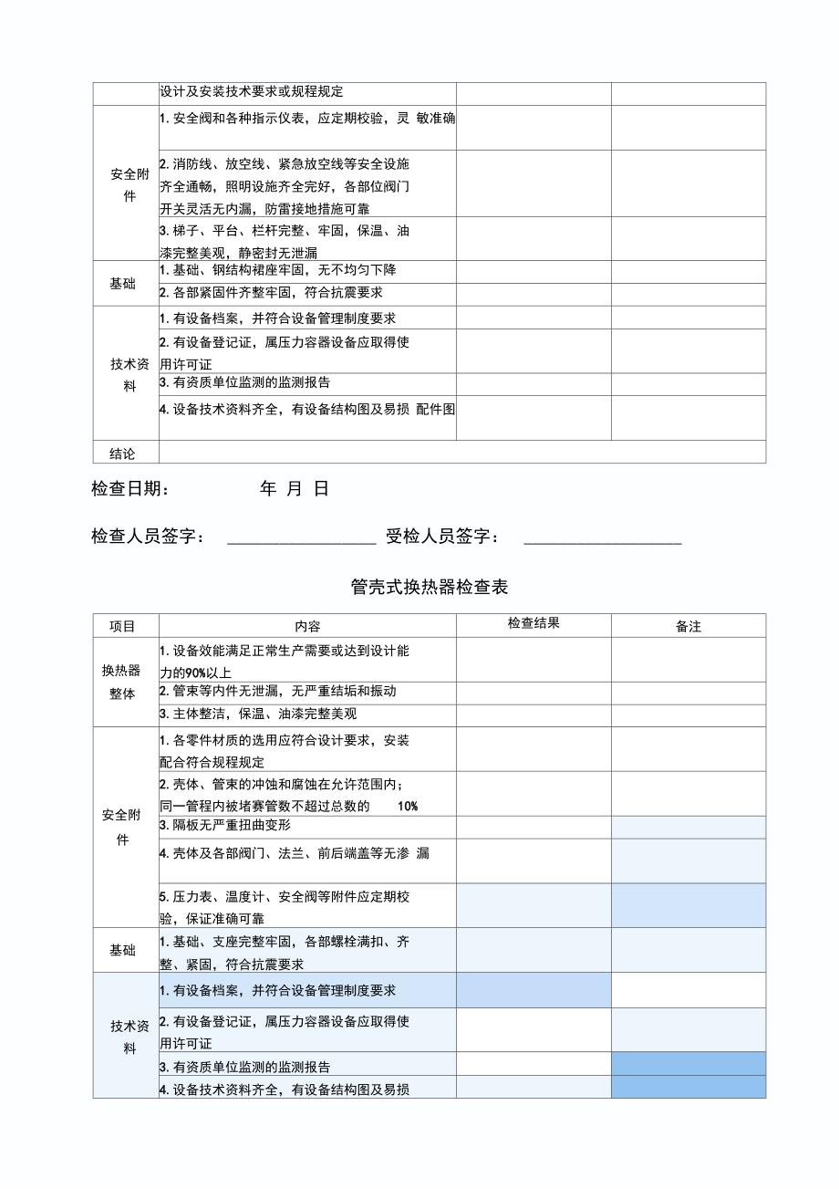 设施设备检查表_第4页