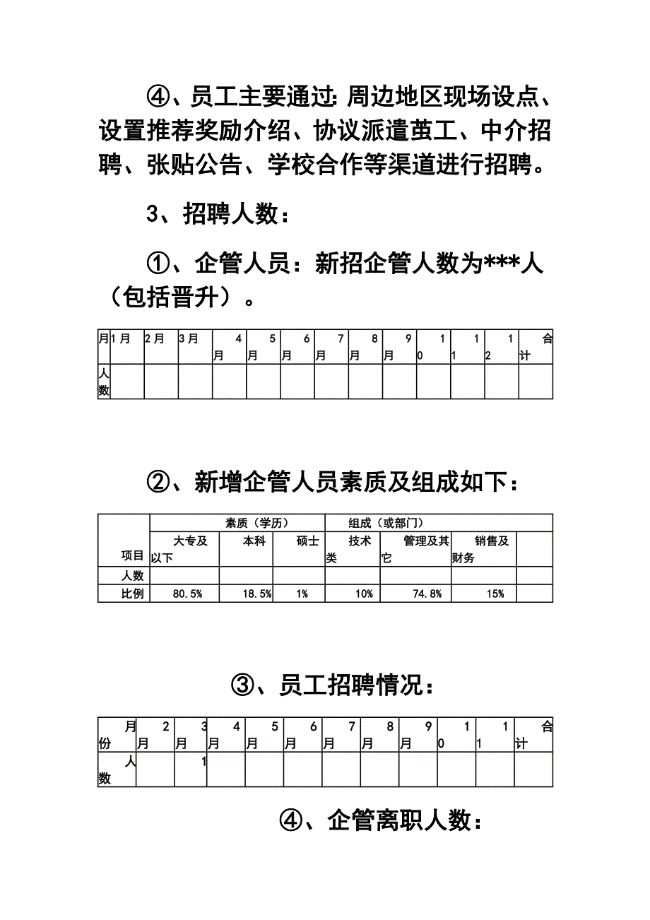 公司人力资源部终工作总结及工作计划2_第4页