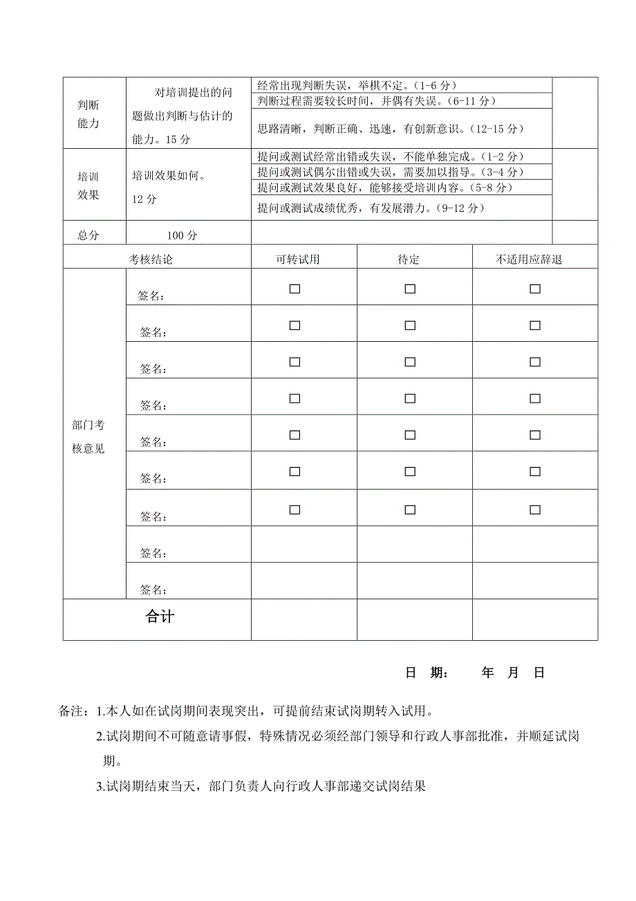 新员工试岗培训实施方案新_第4页