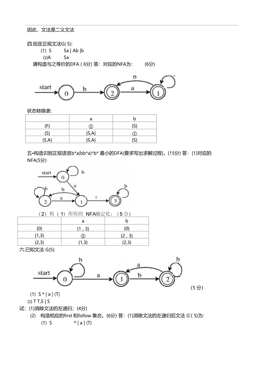 编译原理期末考试习题及答案_第2页