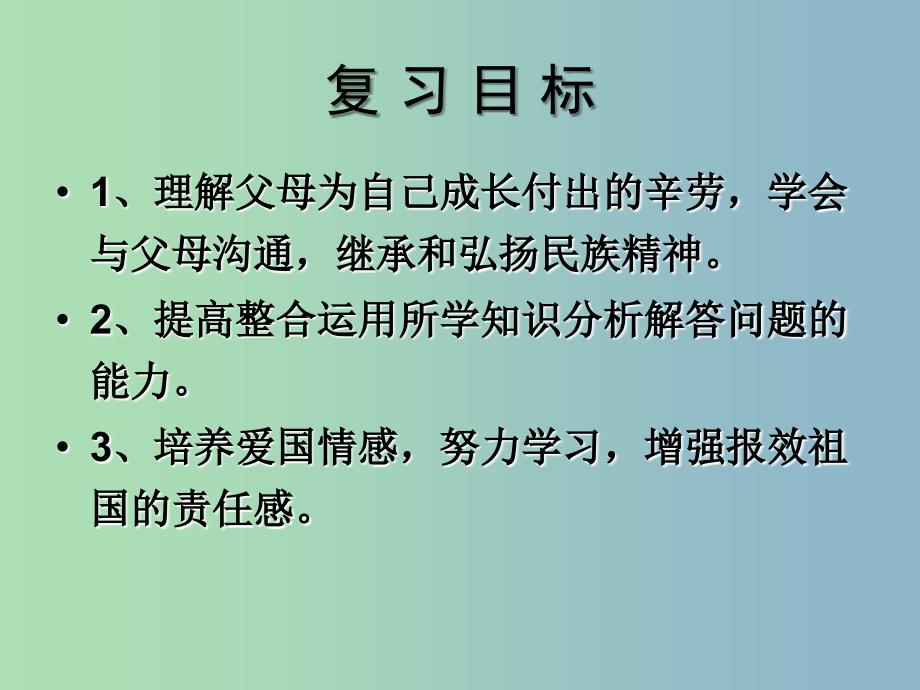 八年级政治上册 第一单元 让爱驻我家复习课件 鲁教版.ppt_第2页