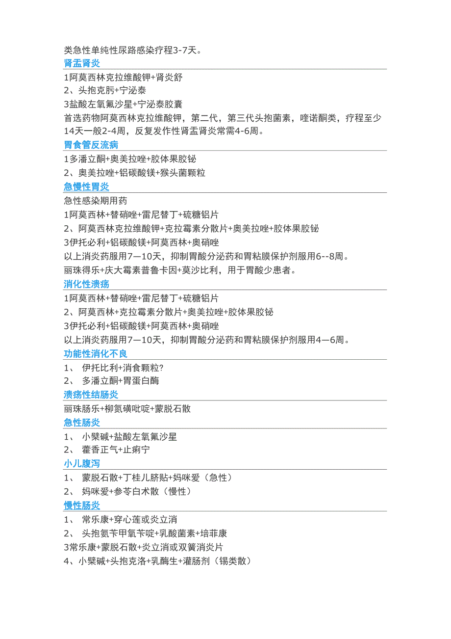 种常见病的联合用药方案_第2页