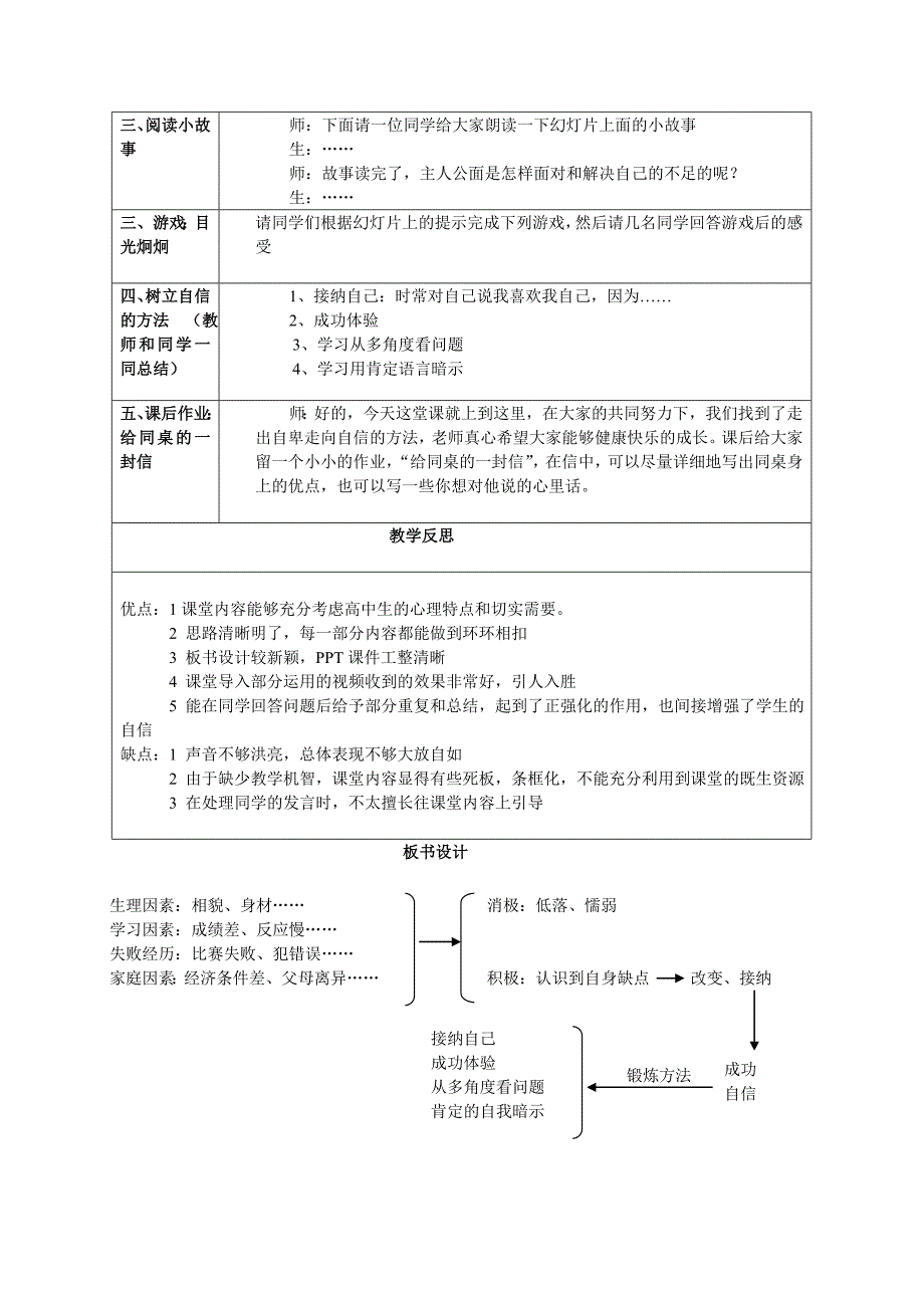 高中心理教案-克服自卑_第3页