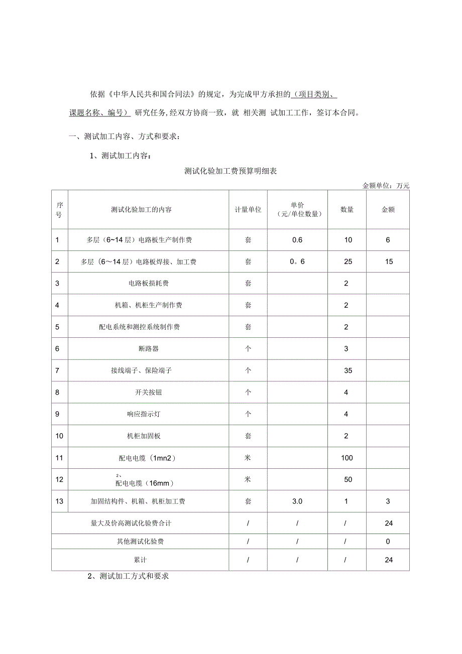 测试加工合同模板_第4页