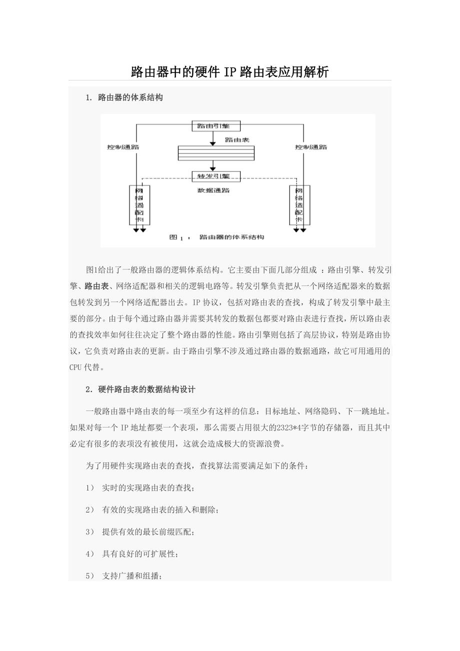 路由器中的硬件IP路由表应用解析.doc_第1页