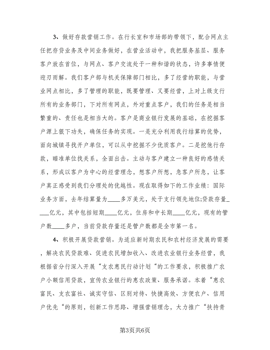 2023年银行客户经理工作总结样本（二篇）_第3页