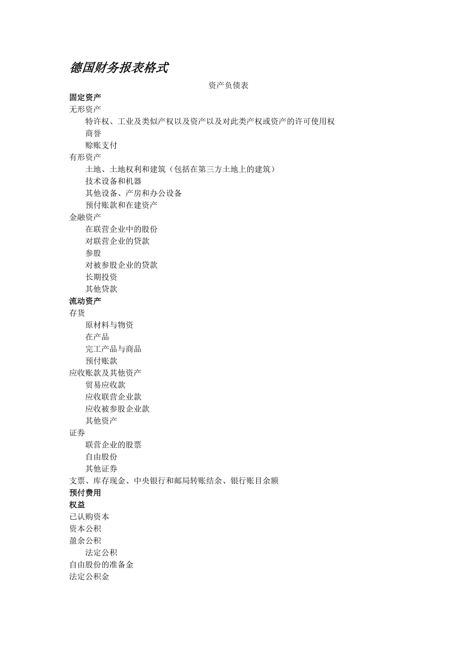 德国财务报表格式_第1页