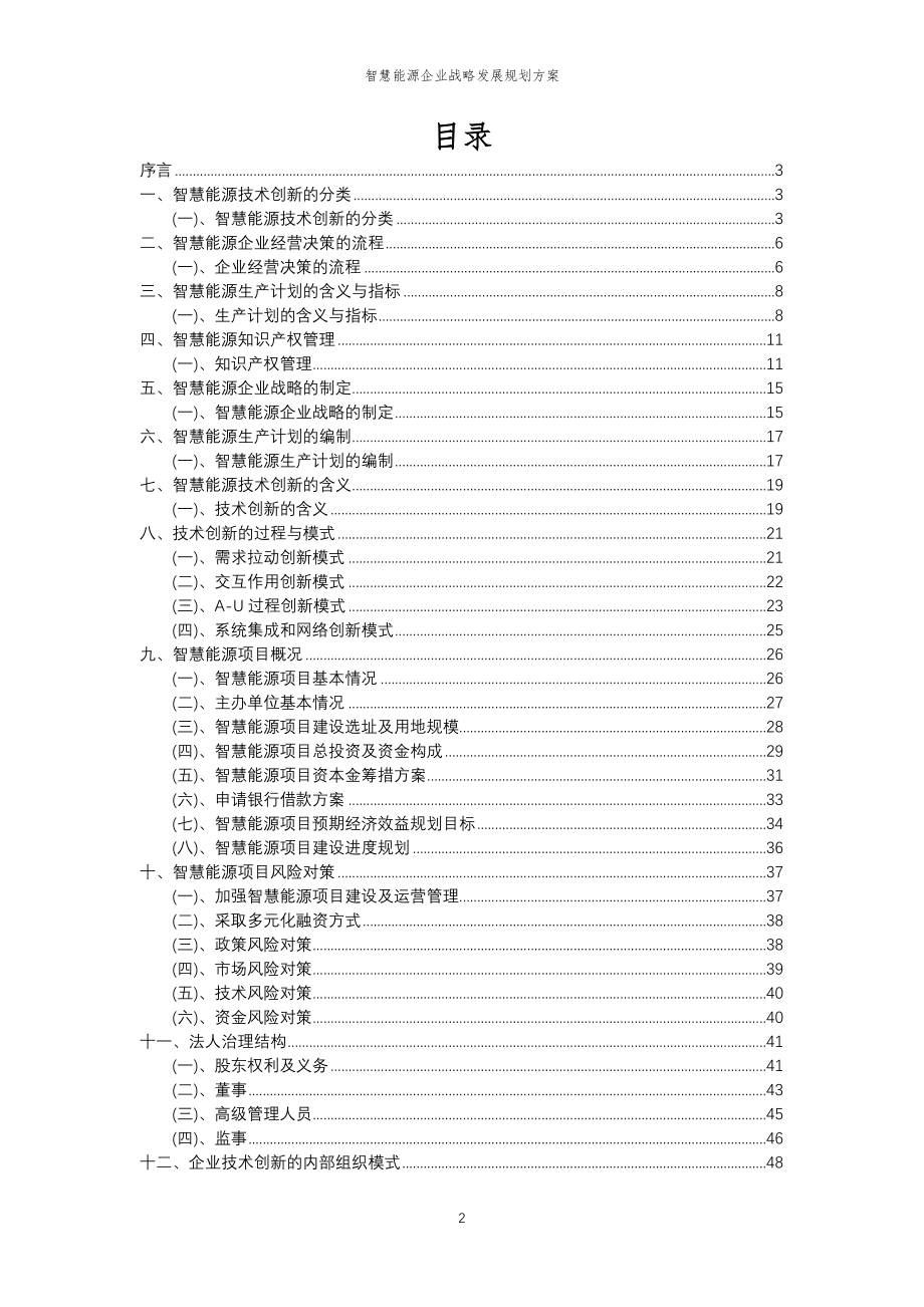 2023年智慧能源企业战略发展规划方案_第2页