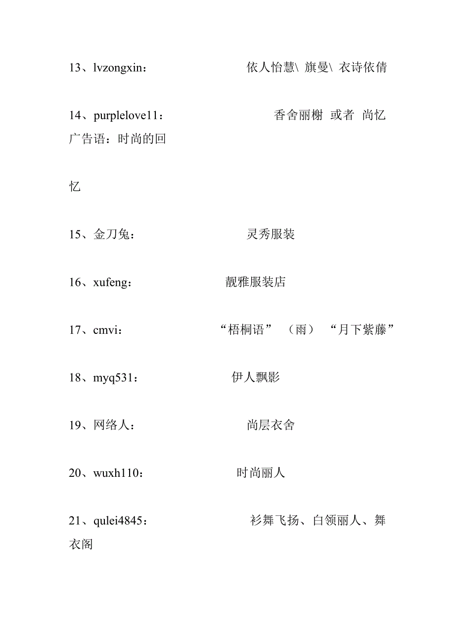 150个服装店名大全.doc_第3页