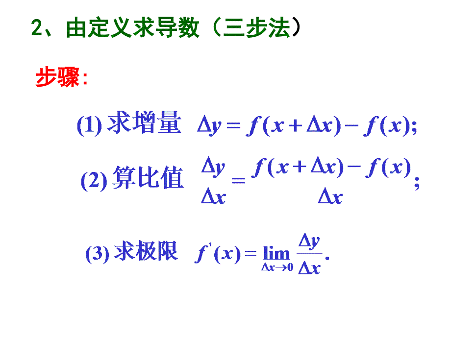 人教版321常见函数的导数_第2页