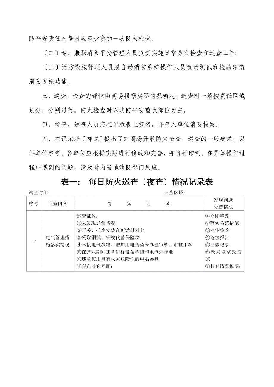 商场检查表消防安全_第4页