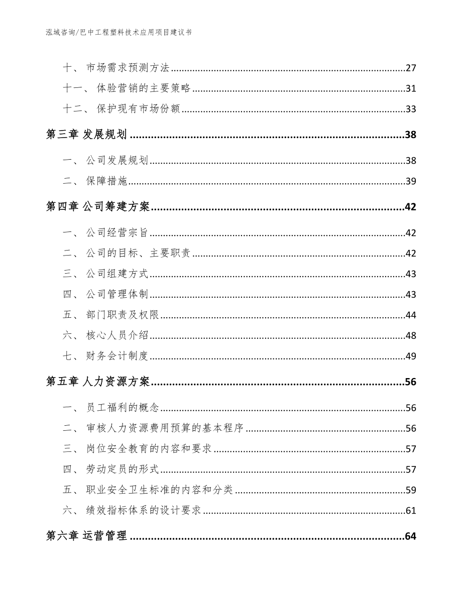 巴中工程塑料技术应用项目建议书_第2页