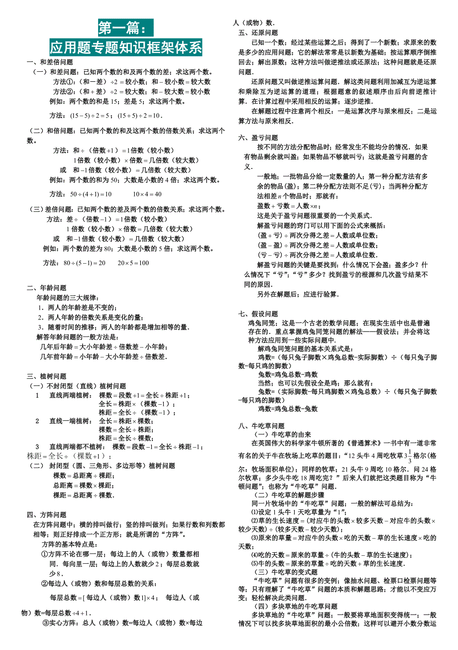 【小学数学】小升初数学应用题专题有答案(附题型公式).doc_第1页